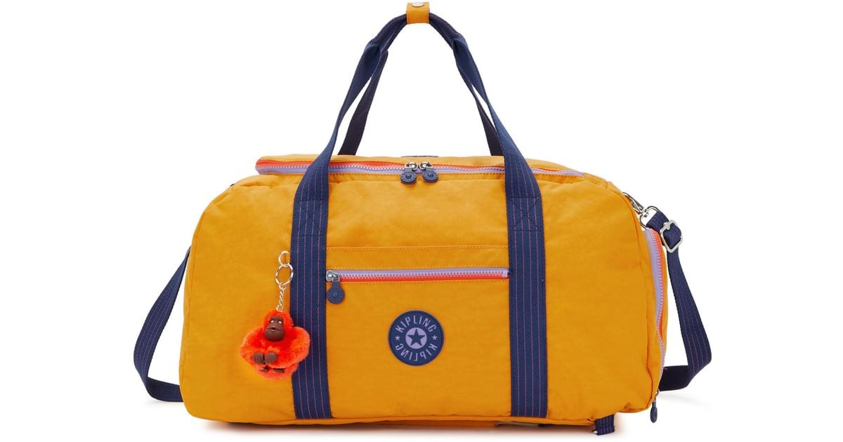 Kipling Palermo Convertible Duffle Bag in Yellow Lyst