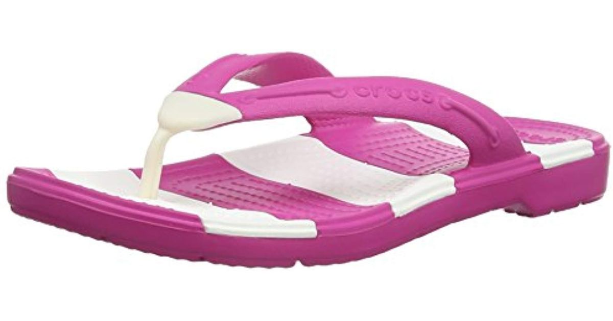 crocs beach line flip flop