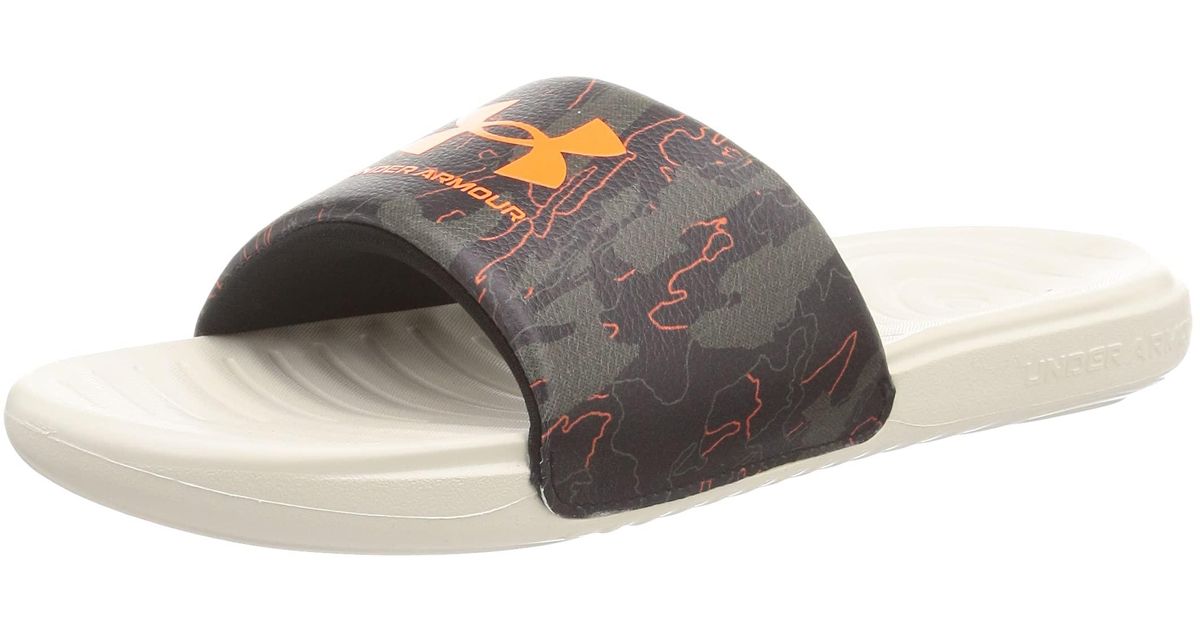 Under Armour Ansa Graphic Slide Sandal in Black for Men Lyst