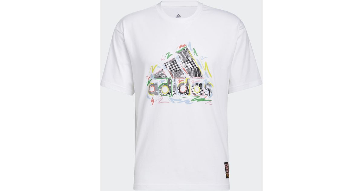 adidas Pride Tee T shirt in het Wit voor heren Lyst NL