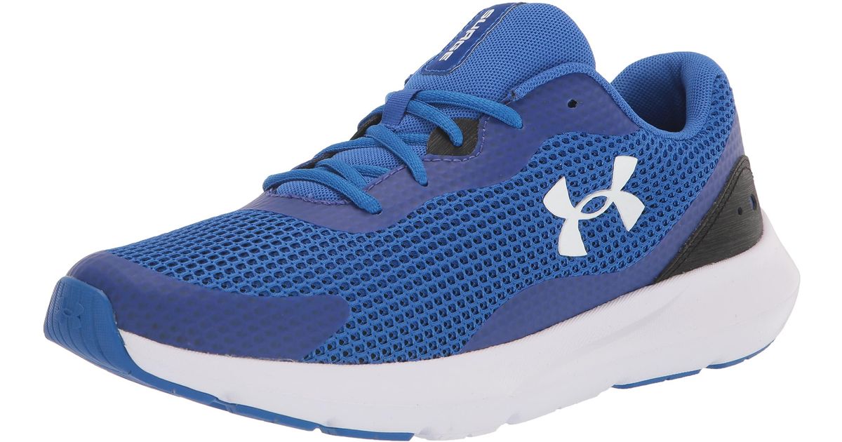 Under Armour Lace Surge 3 --running Shoe, in Blue for Men | Lyst