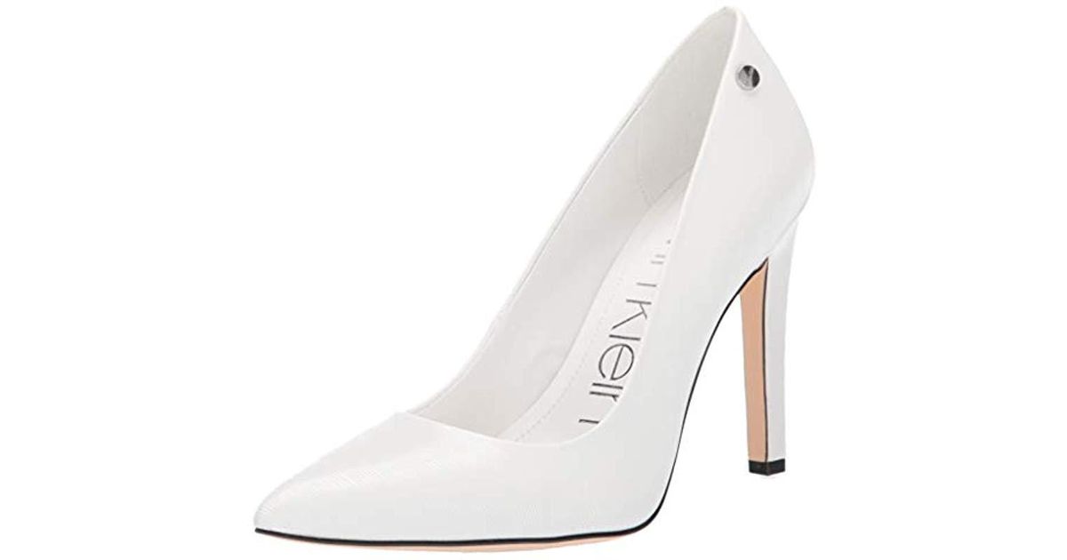 Calvin Klein Leather Brady in White | Lyst