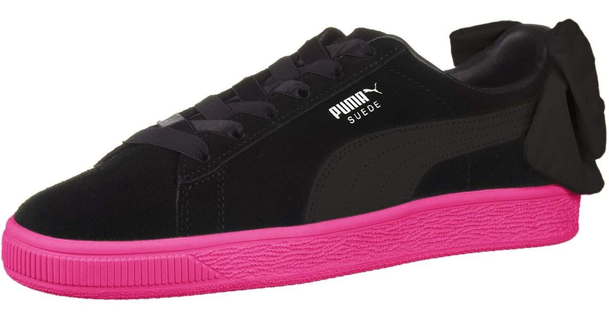 puma bow sneakers black