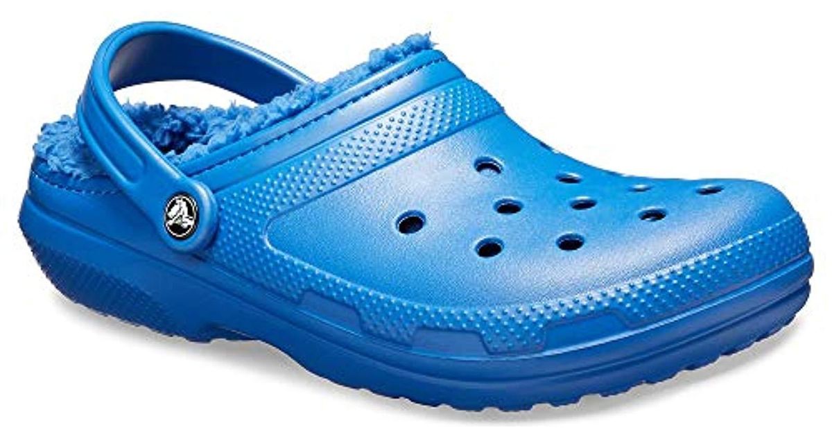 dark purple fuzzy crocs