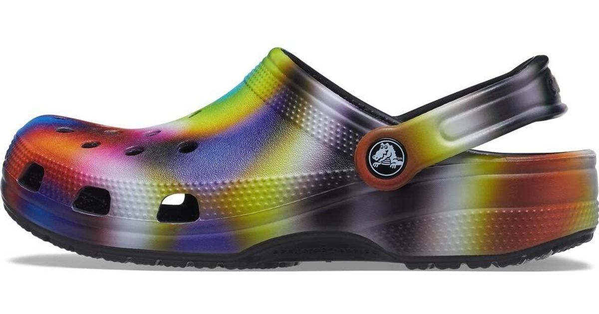 Rainbow crocs adults deals