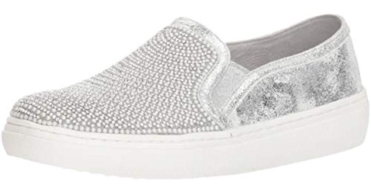 Skechers Goldie-rhinestone And Pearl Embellished Slip On Sneaker | Lyst