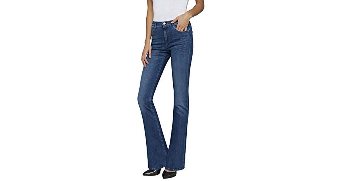 Replay Denim Stella Flare Skinny Jeans in Blue - Save 64% | Lyst UK