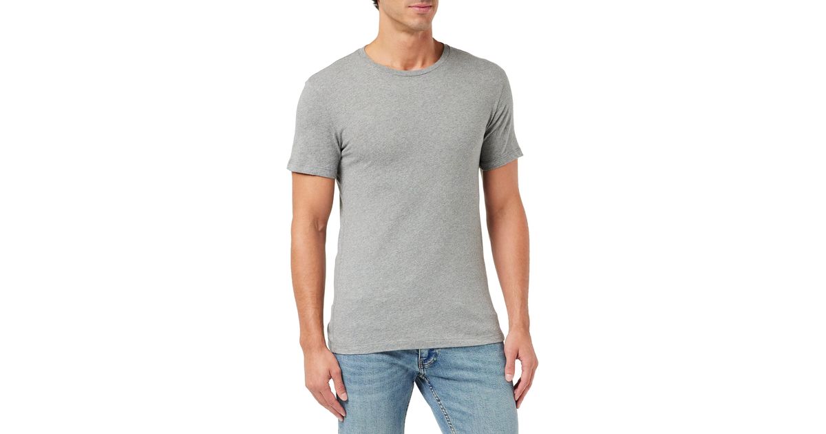 Levi's Gray Slim 2pk Crewneck 1 2 Pack Slim Crew Wh T Shirt for men