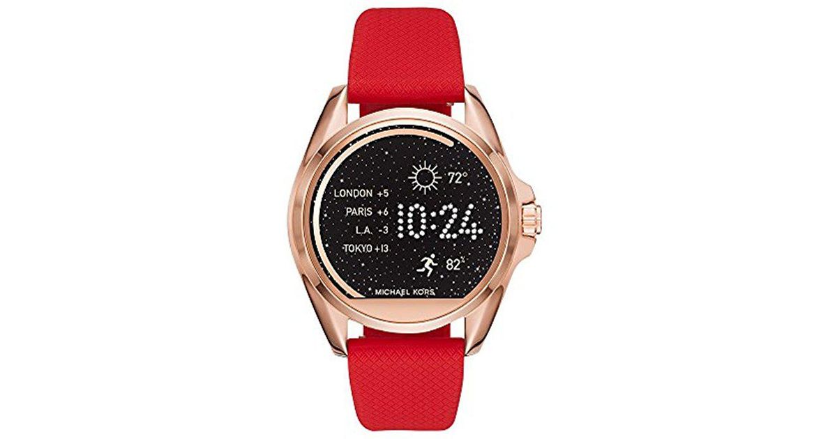 Red Silicone Smartwatch Strap Mkt9003 