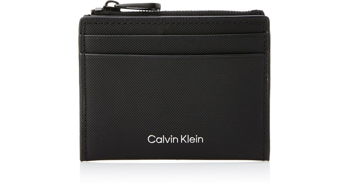 Calvin Klein Must 10cc Cardholder W/zip Wallets in Black for Men Lyst UK