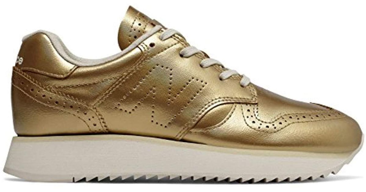 New Balance Denim 520 Platform in Gold 