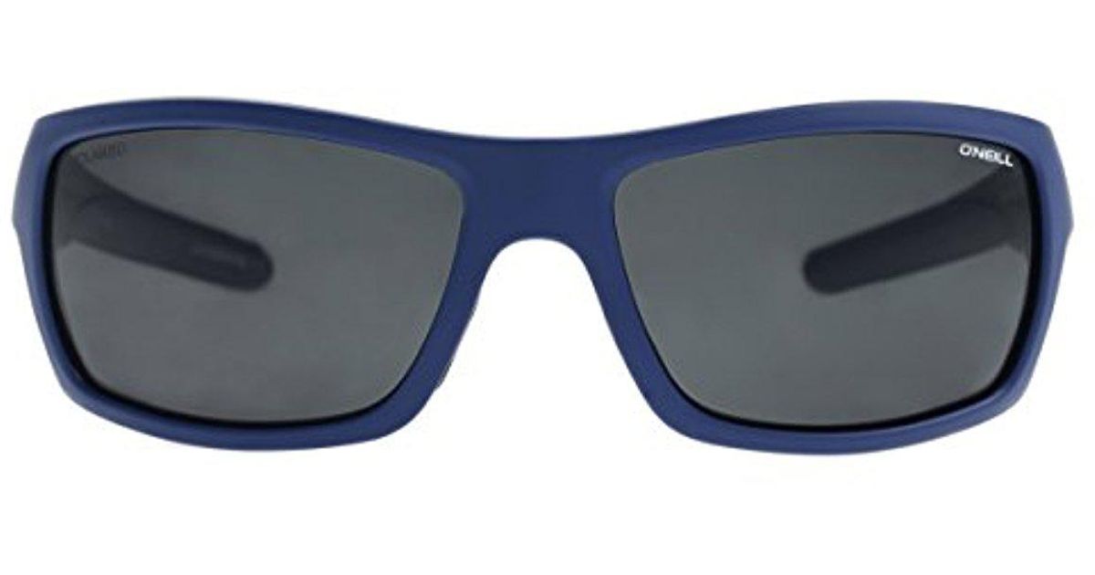 ONeill ZEPOL-204P-62 Wrap Men’s Black Frame Grey Lens Polarized Sunglasses