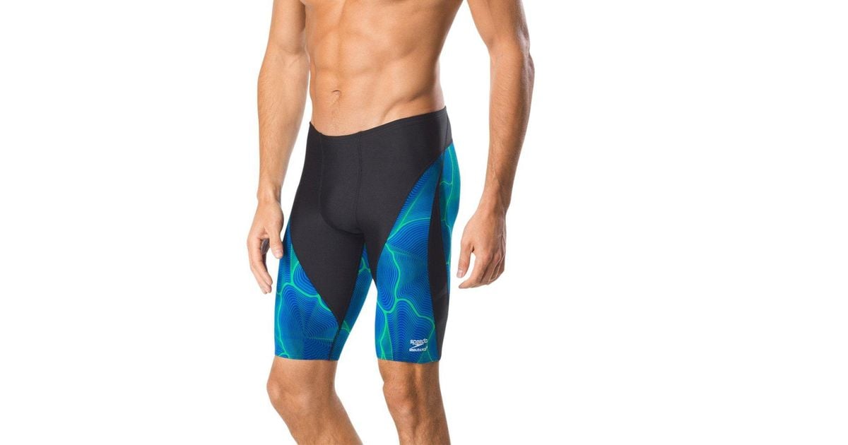 Speedo Blue Static Boom Jammer Swimsuit for men