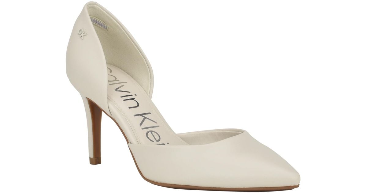 Calvin Klein Gloria Pump in White Lyst UK