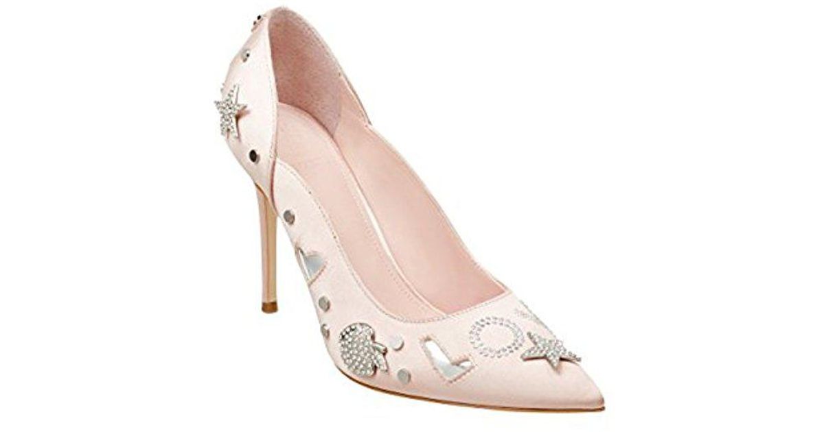 guess pink high heels