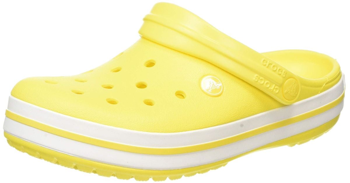 Crocs™ Crocband Clog in Lemon/White 