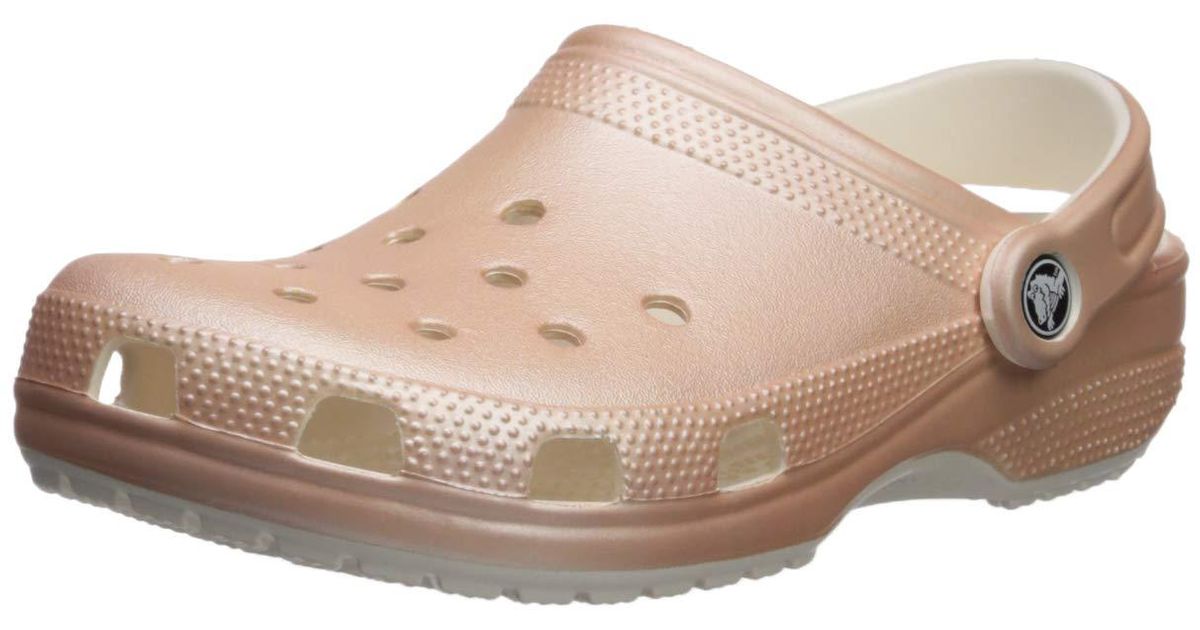 briar rose gold clogs for adults by crocs
