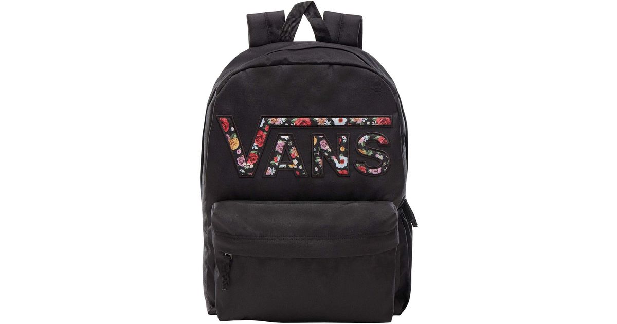 Amerika Birleşik Devletleri Skalk Gizli vans realm flying v backpack black  mixed floral schoolbag faks elverişsiz uygunsuz