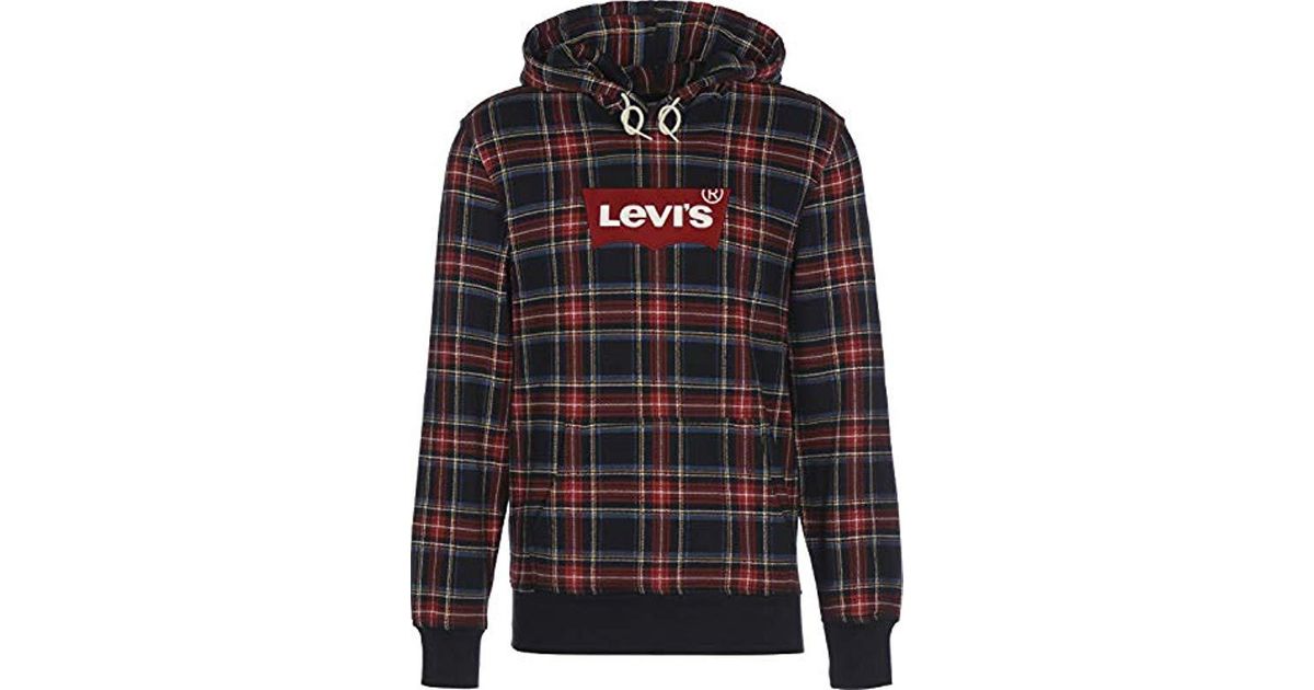 levis tartan hoodie