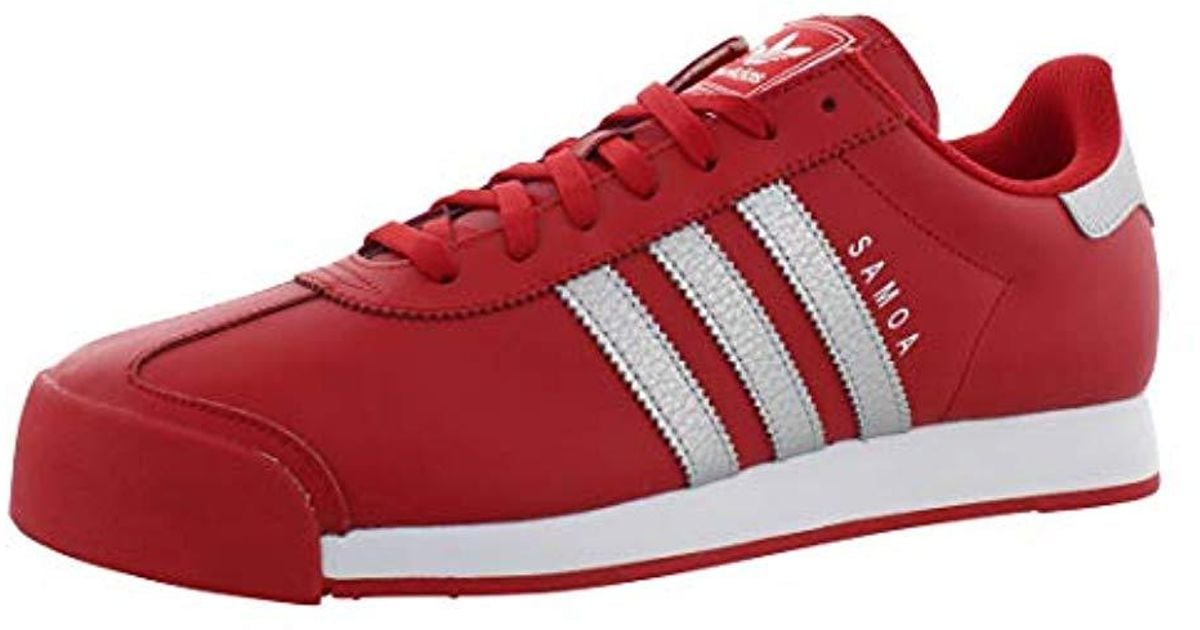 all red adidas samoa