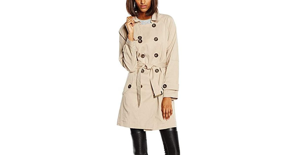 True Religion Trench Coat in Natural - Lyst