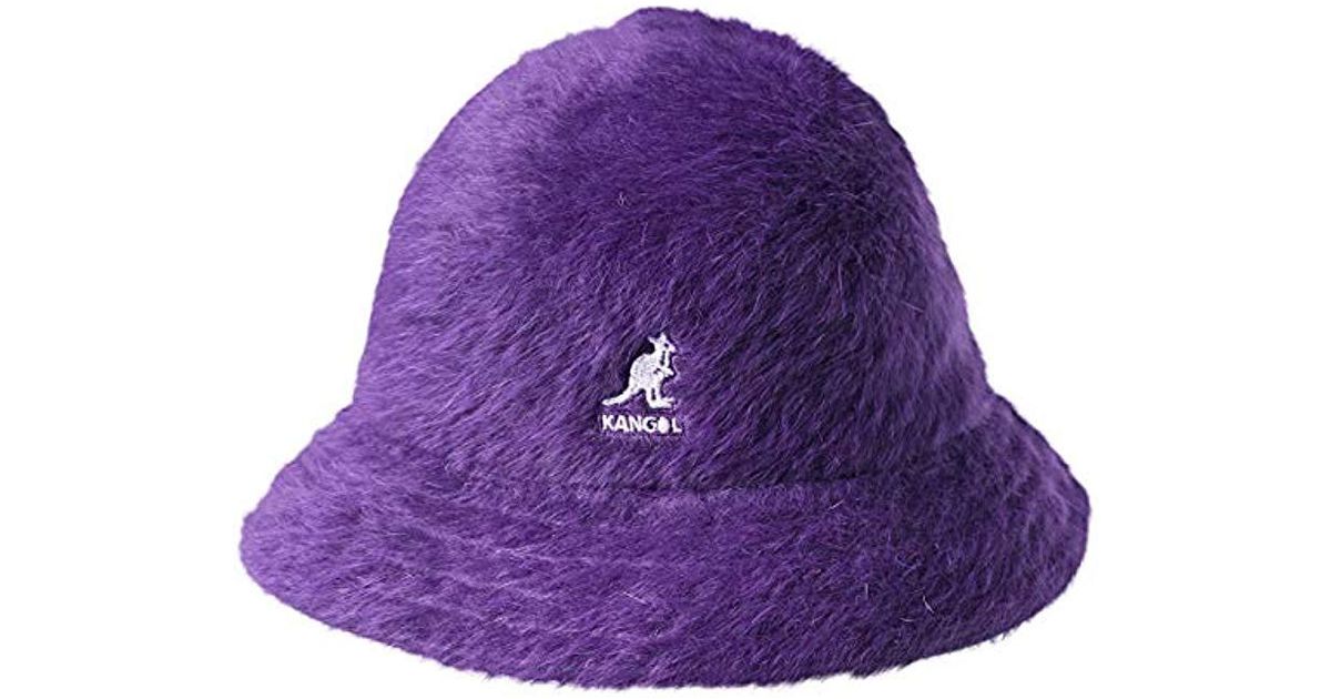 purple kangol bucket hat