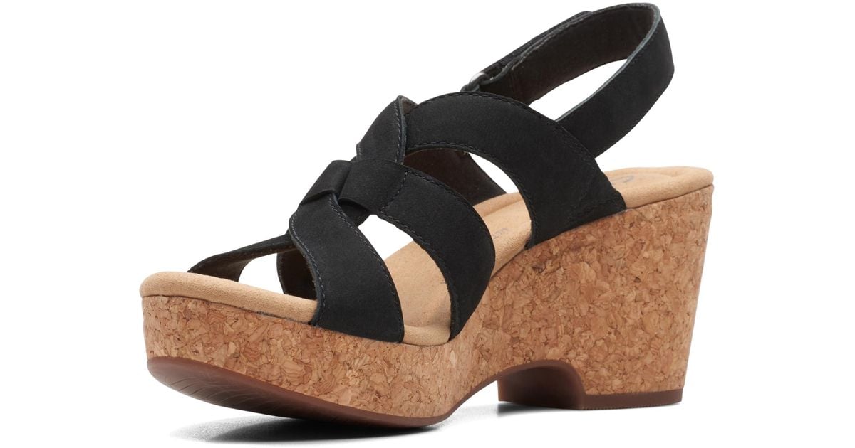Clarks Giselle Beach Sandal in Black Lyst UK