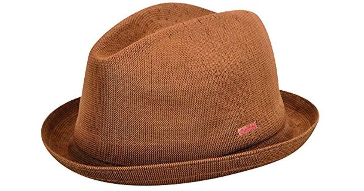 Tropic Player Fedora Hat in Cognac 