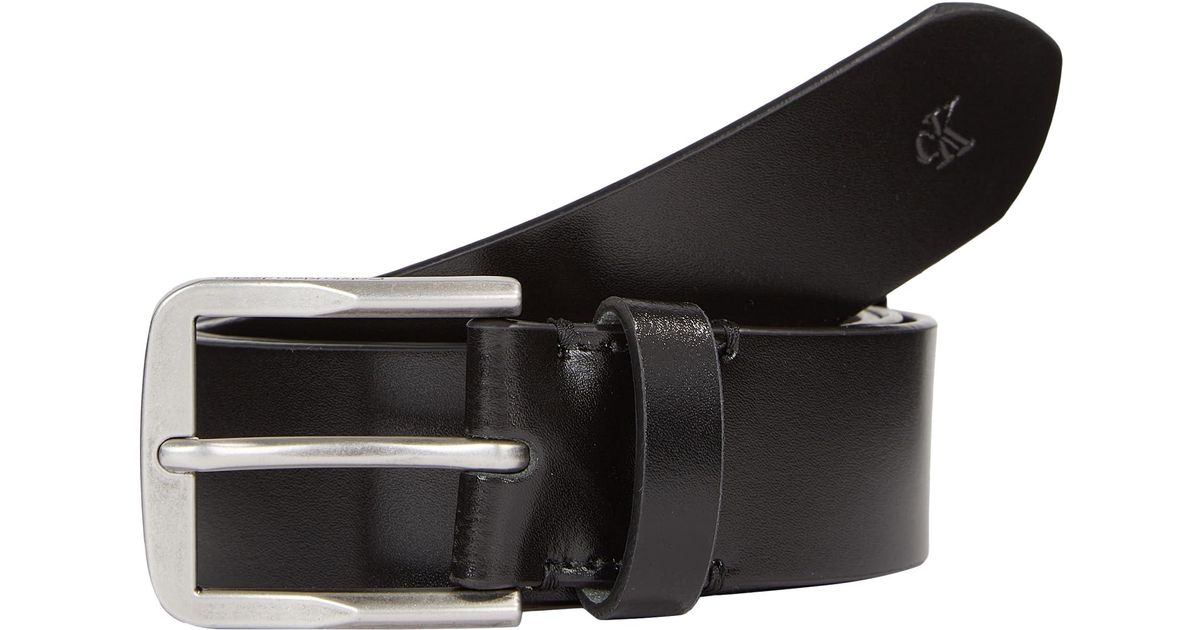 Calvin Klein Gürtel Classic Flat 35mm Ledergürtel in Schwarz für Herren |  Lyst DE