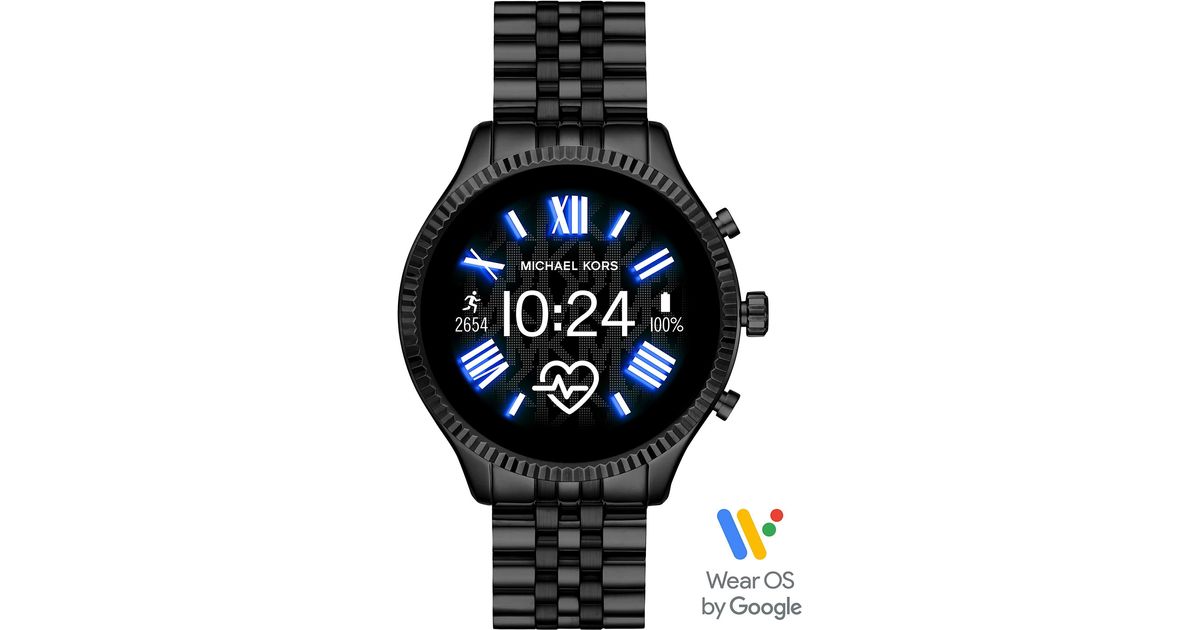 Michael Kors Lexington 2 Black-Tone Smartwatch - Lyst