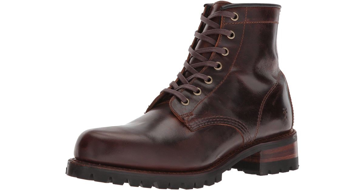 frye james lug lace up