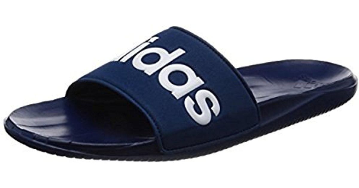 adidas slippers navy blue
