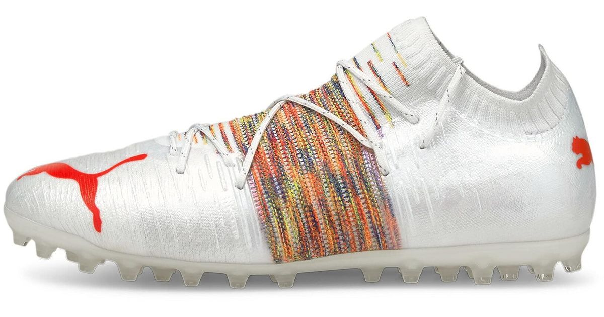 Puma Future Z 1 1 Mg Fussballschuhe White Red Blast 12 Fur Herren Lyst De