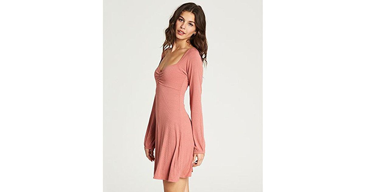 Billabong Synthetic Walk By Dress Ash Rose Large in Pink - Lyst