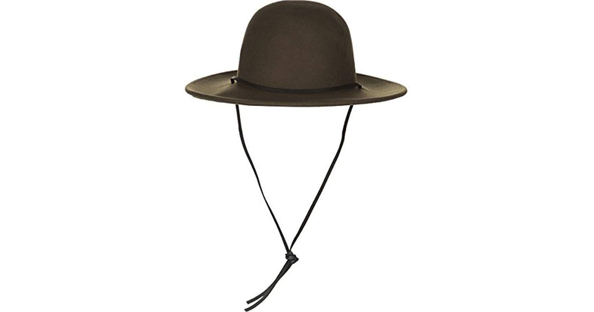 men's tiller wide brim felt fedora hat