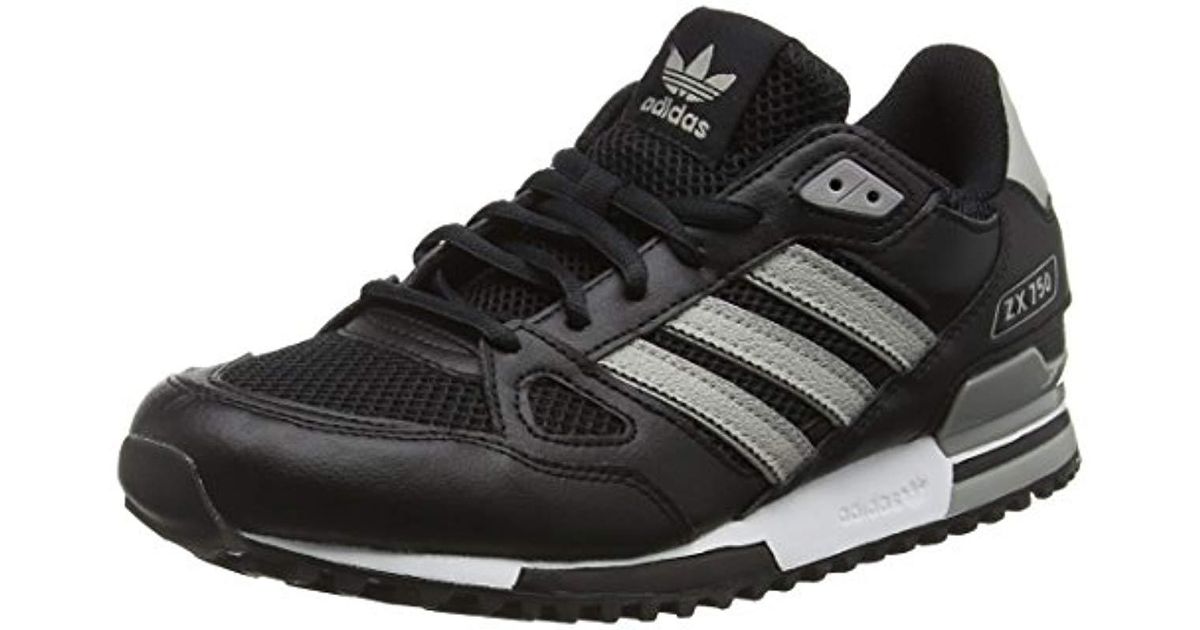 adidas Leather Zx 750 Trainers in Black (Black) (Black) for Men - Lyst