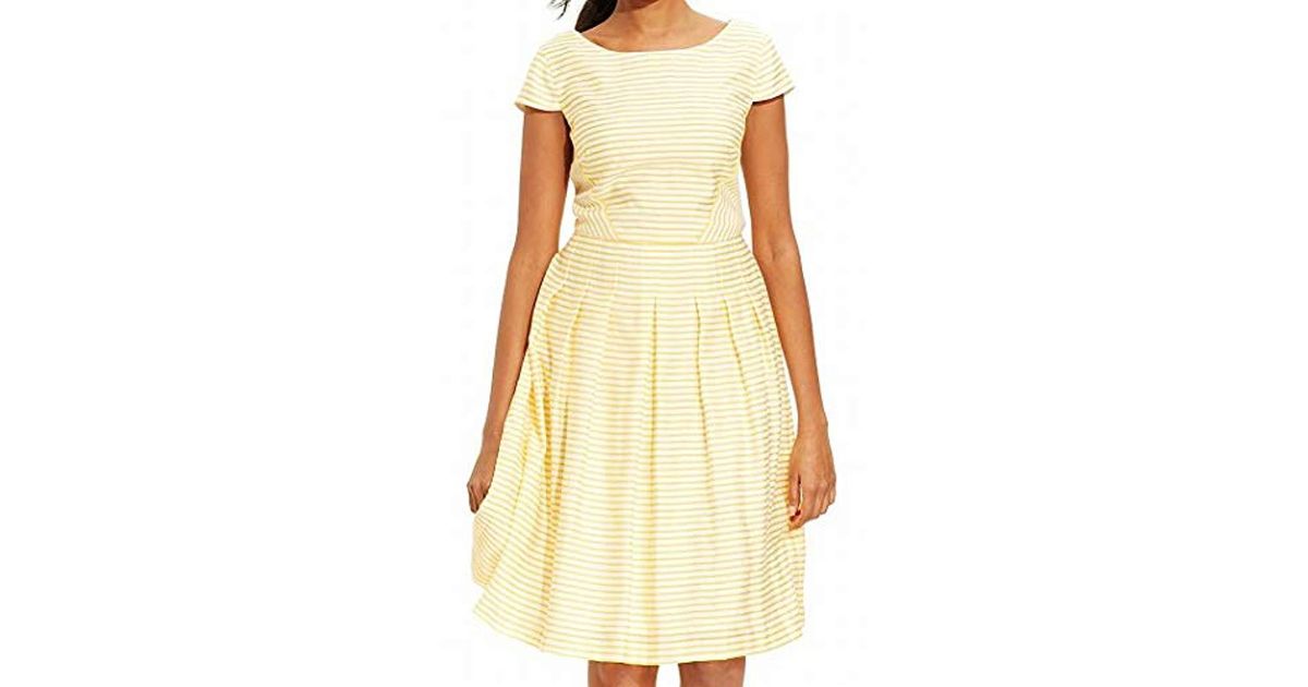 anne klein yellow dress