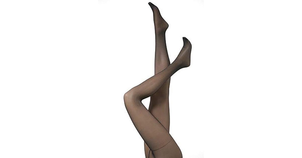 Ladies 40 Denier Soft Cotton Club Micro-Fibre Tights Size 8-10 Uk Brown