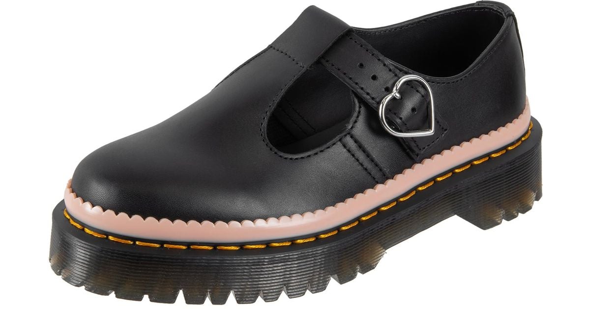 Dr. Martens Polley Mary Jane Para Mujer - Negro Ambassador, Talla 12, Suela AirWair