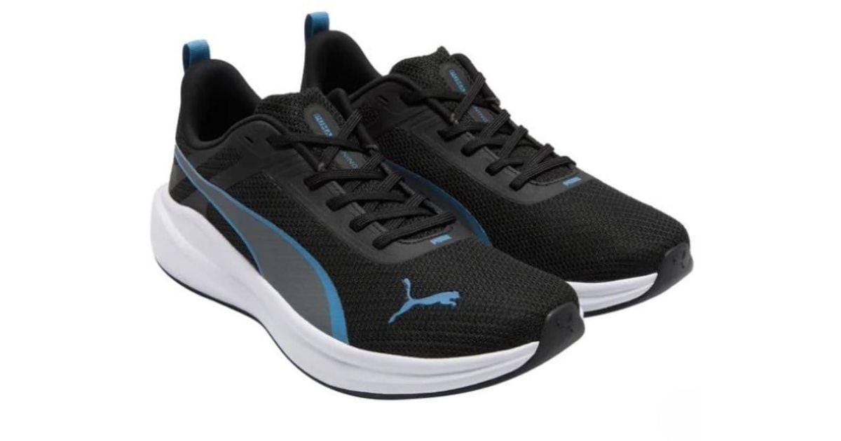 PUMA Rocket Fuel Lite Running Shoes in Black for Men Lyst UK