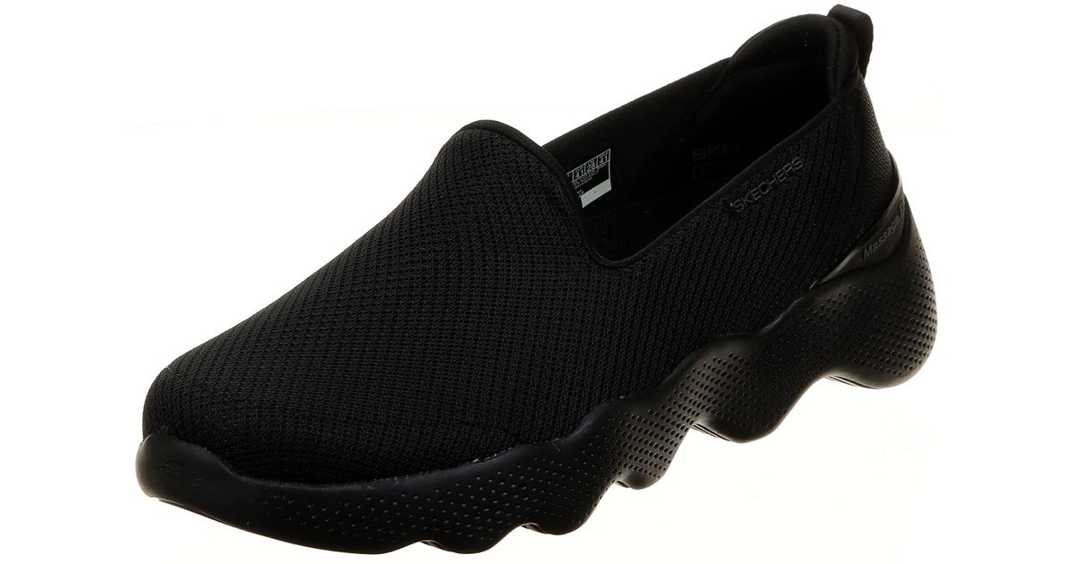 Skechers Go Walk Massage Fit Shoes in Black Lyst UK - Main Image