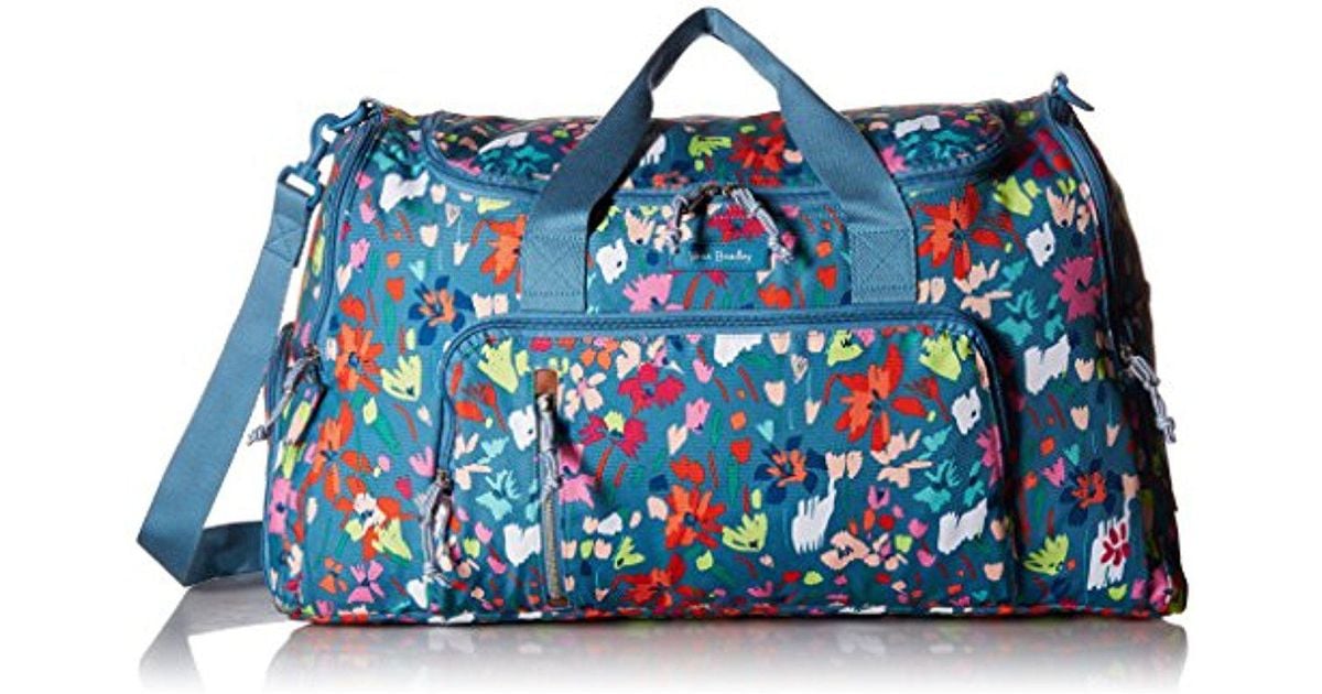 Lyst Vera Bradley Lighten Up Ultimate Gym Bag Polyester In Blue Lyst Vera Bradley Lighten Up Ultimate Gym Bag Polyester In Blue Save 39 130434782608695