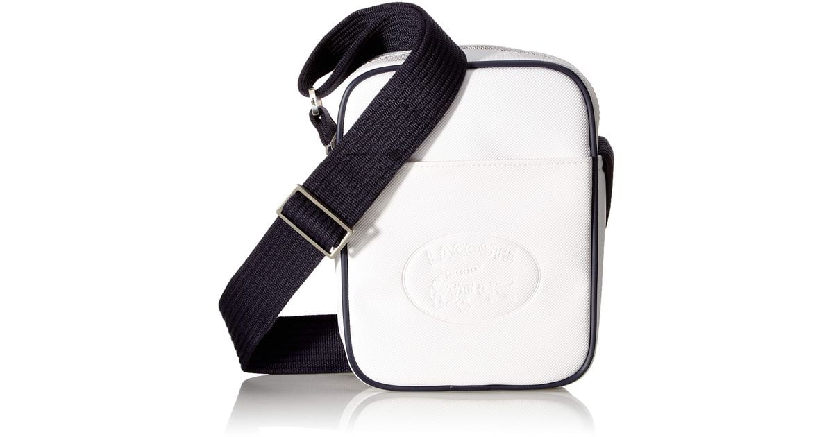 LACOSTE IZZIE Flap Cross Bag White Color Lacoste CROSSOVER LACOSTE IZZIE Flap Cross Bag White Color Lacoste CROSSOVER