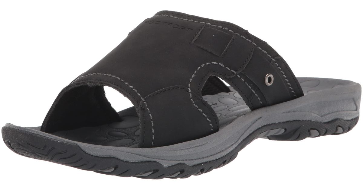 Rockport Hayes Slide Sandal in Black for Men Lyst