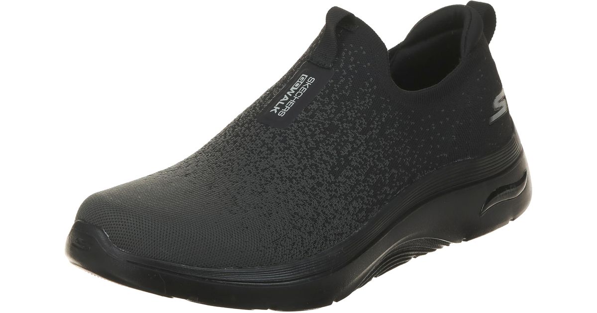 Skechers Go Walk Arch Fit Linear Axis 2.0 Sneaker in Black for Men ...