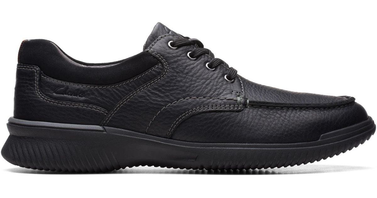 Clarks Leather Donaway Edge Oxford in Black Leather (Black) for Men