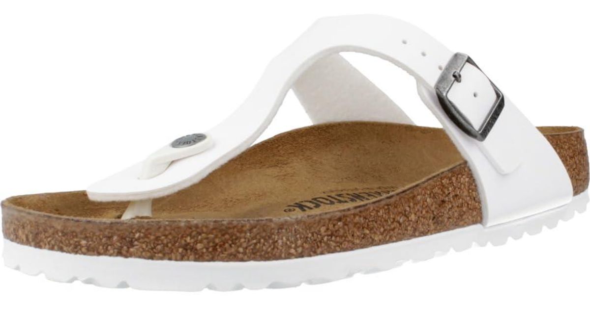 Birkenstock Gizeh Birko-Flor Mocca Toe Post Sandals