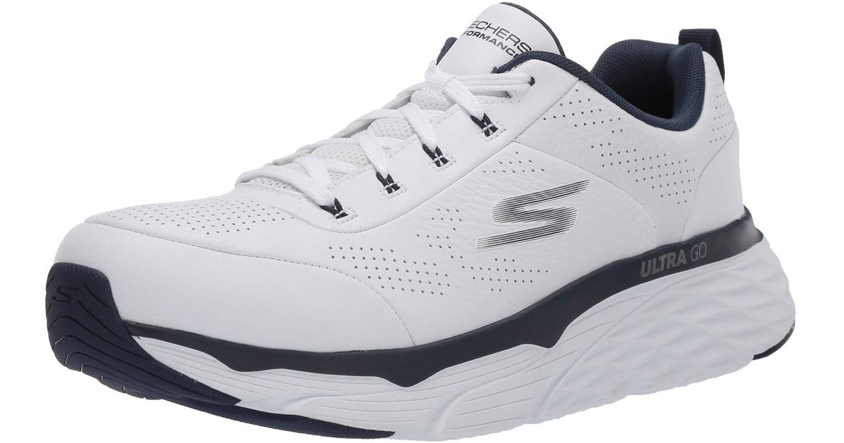 skechers leather white shoes
