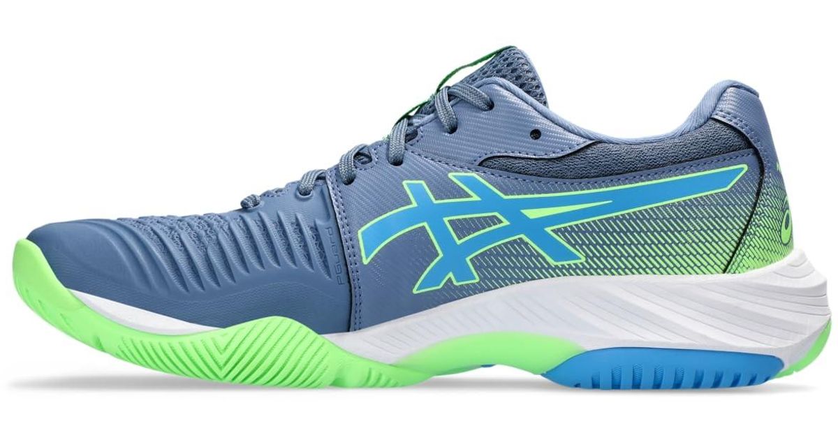 Asics Netburner Ballistic Flytefoam 3 Volleyball Shoe in Blue for Men