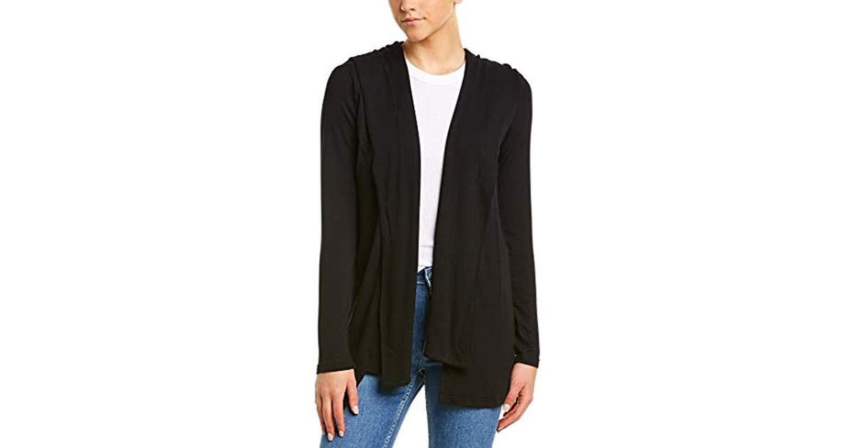 Michael Stars Womens Elevated French Terry Draped Hoodie